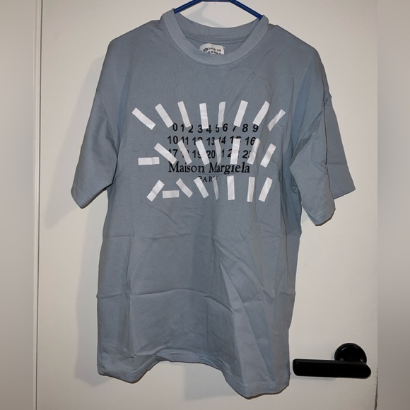 Maison Martin Margiela Tape Logo T-Shirt Size S - Picture 1 of 3